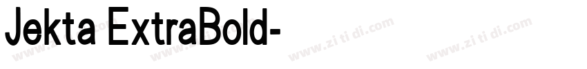 Jekta ExtraBold字体转换